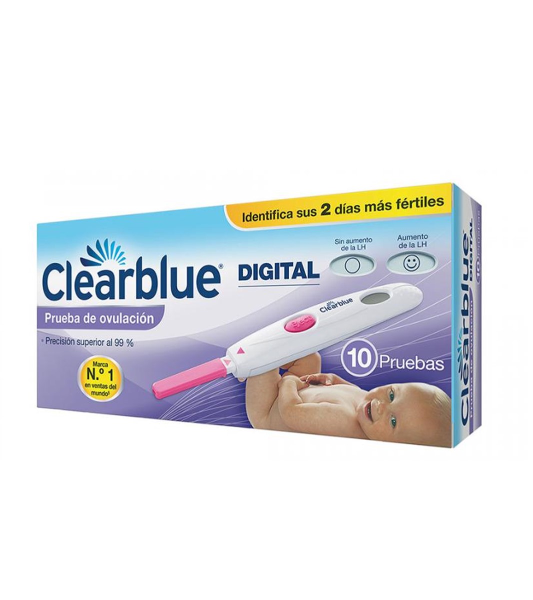 Farmacia Universal Clearblue Digital Prueba De Ovulación X 10 Unidades 3861